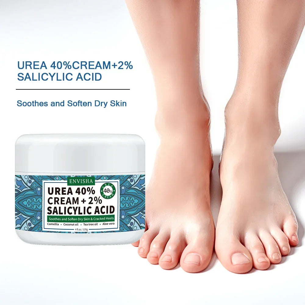 ENVISHA Foot Cream – Urea 40% for Cracked Heels & Dry Skin 120g Foot Cream Peaceful Pleasures Health and Wellness