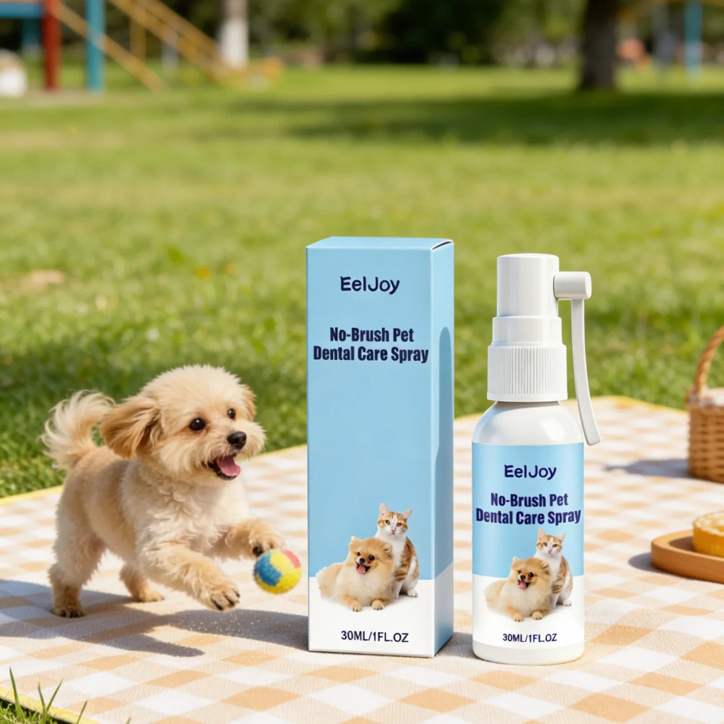 EelJoy No-Brush Pet Dental Spray for Dogs & Cats – 30ml