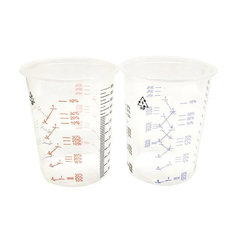 10-Pack 600ml Calibrated Paint Mixing Cups | 2:1 3:1 4:1 Ratios