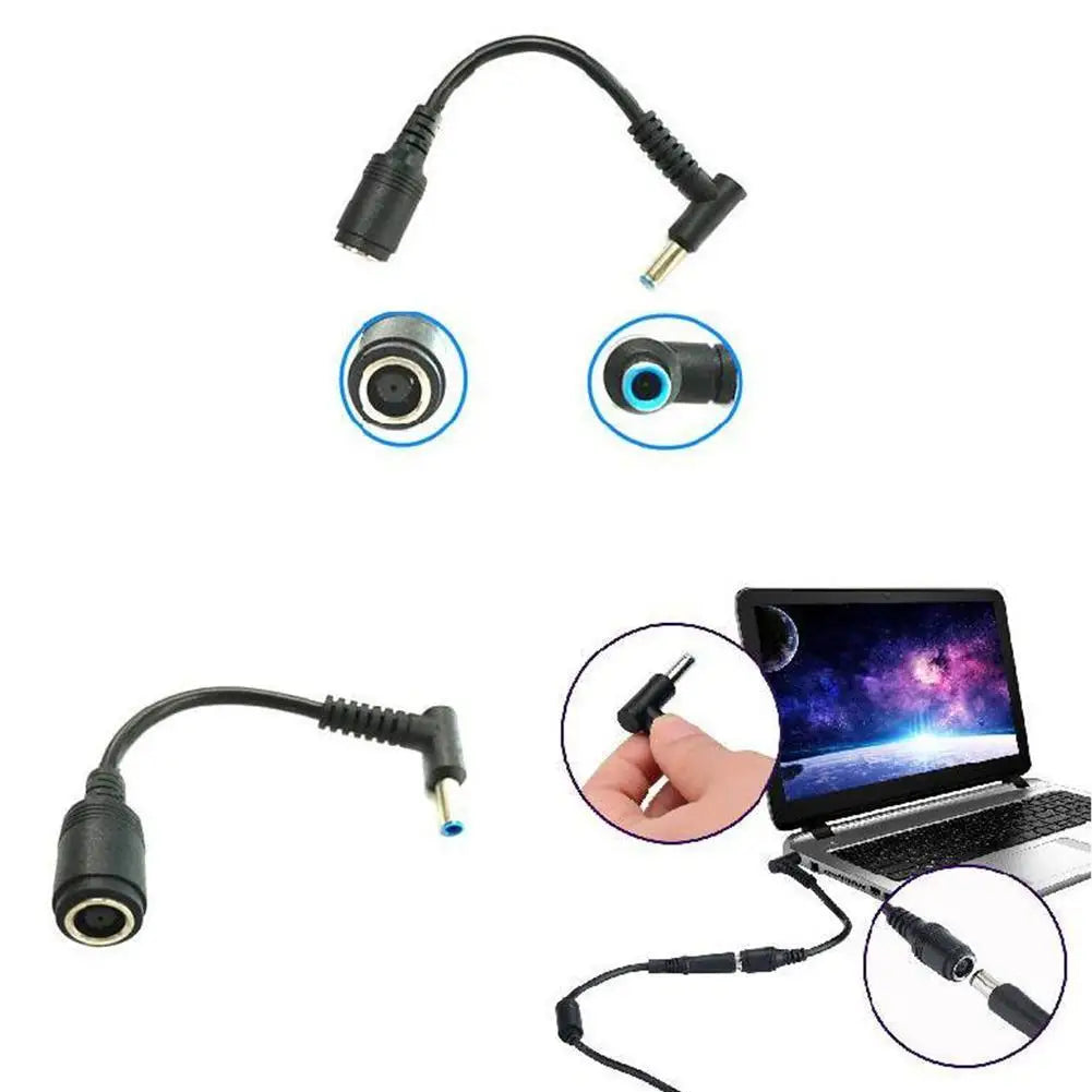 7.4mm to 4.5mm DC Power Adapter Cable for HP & Dell Laptops