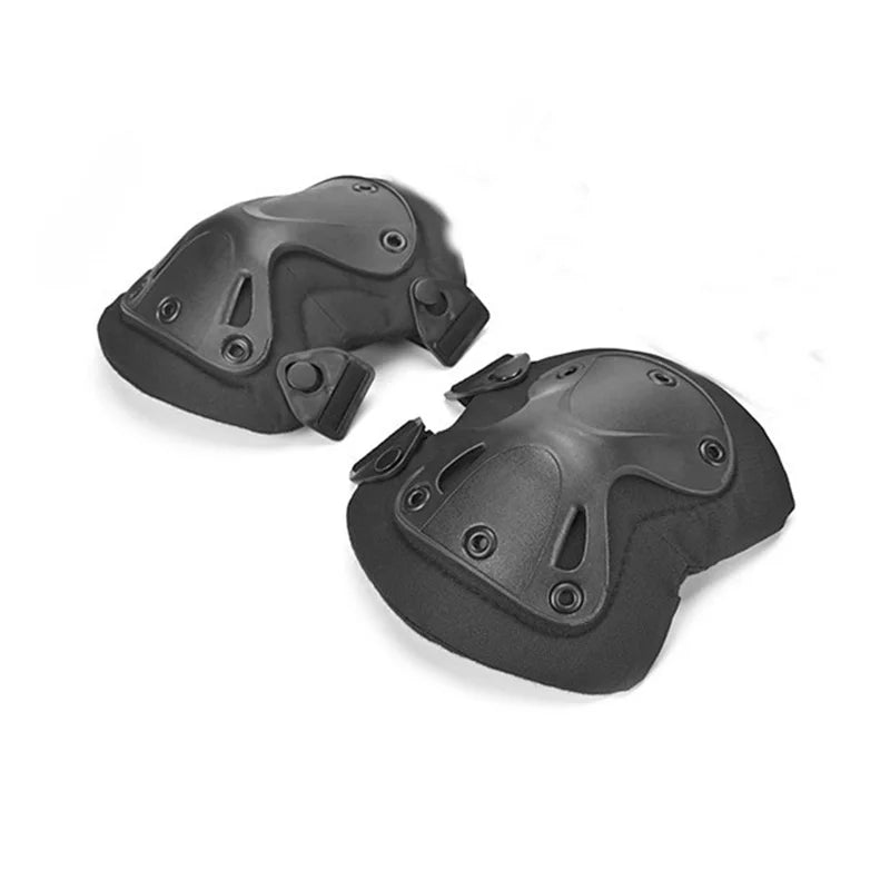 Tactical Knee Pads Outdoor Men's Version Kneeling Crawling Training Equipment Cycling Protective Gear Peaceful Pleasures Health and Wellness Black