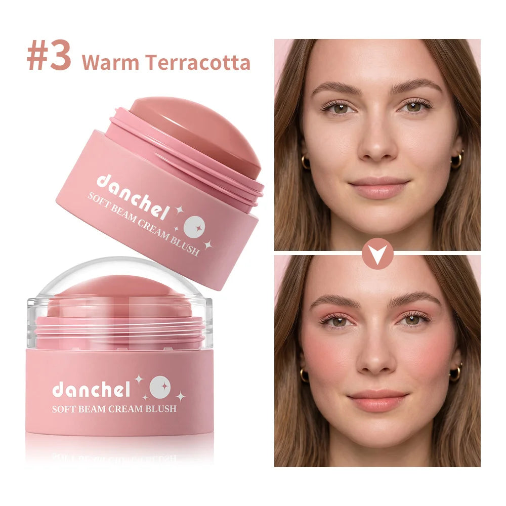 Natural Looking Matte Blush Stick Waterproof Long Lasting Hydrating Blendable Cream Blush Balm Lightweight Cheek Makeup Cosmetic Peaceful Pleasures Health and Wellness