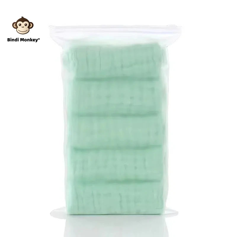 Muslin Baby Washcloths 6-Layer Cotton Burp Cloths 5 Pack