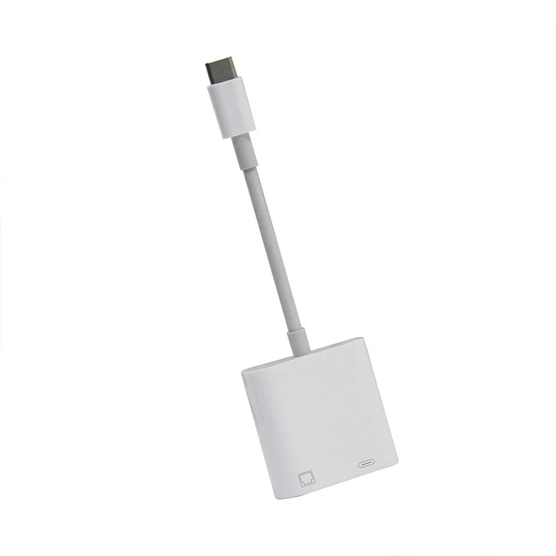Type C OTG Ethernet Adapter USB C To RJ45 Ethernet LAN Wired Network Converter 100Mbs for Type C Mobile Phone Tablet Peaceful Pleasures Health and Wellness