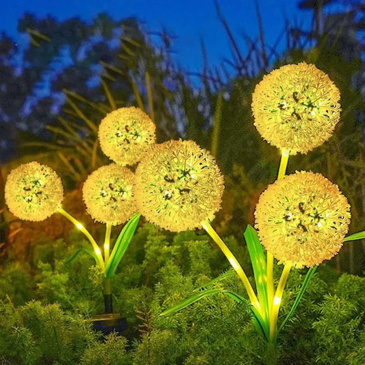 Solar Onion Ball Garden Stake Light – Waterproof LED Lamp Solar Garden Stake Light Oasis Select