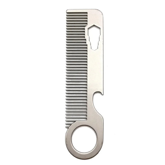 Stainless Steel Comb Portable Hair Comb Mini Comb Beard Comb Men's Beard Comb Styling Comb Peaceful Pleasures Health and Wellness