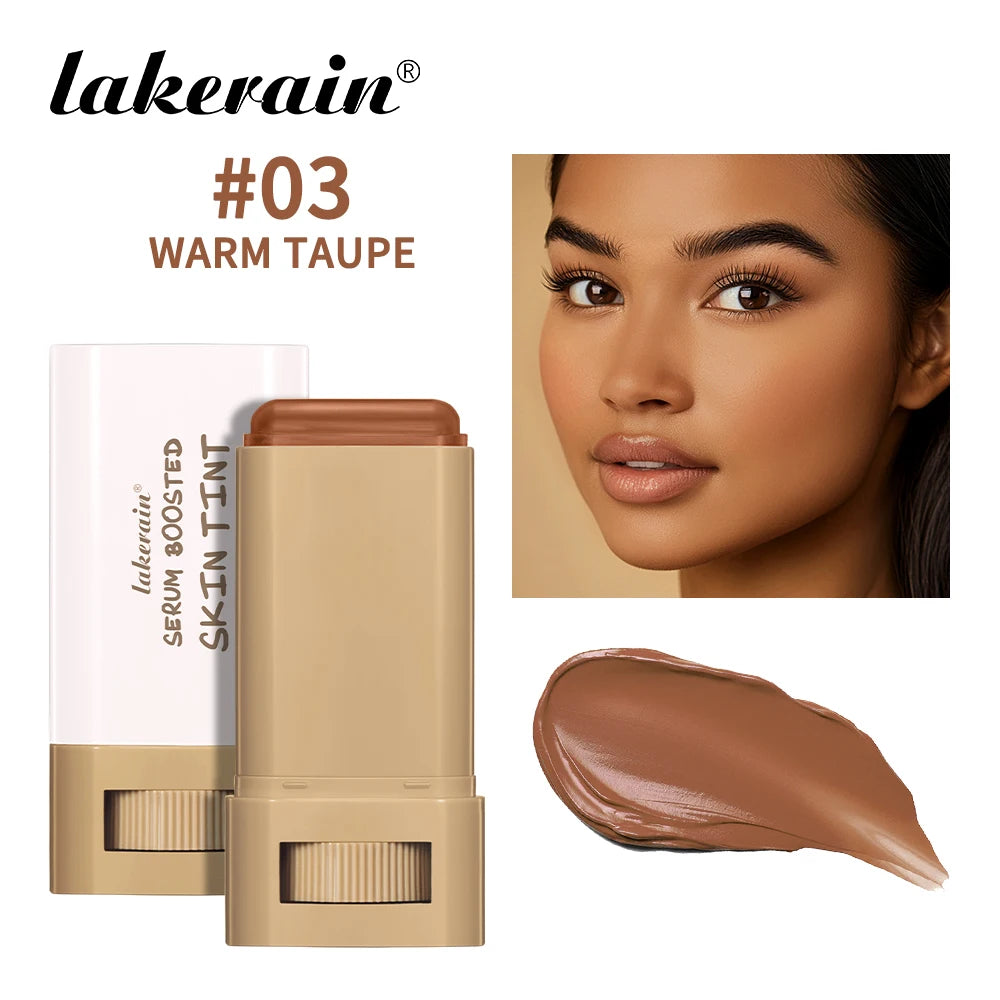 Eraser Foundation Stick Moisturizing Smooth High Coverage Silky Texture Travel-friendly Serum Boosted Skin Tint Solid Foundation Peaceful Pleasures Health and Wellness Warm Taupe