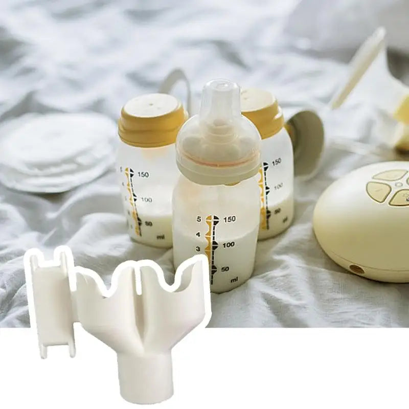 Breast Pump Double Bottle Holder with Hose Storage & Nonslip Base