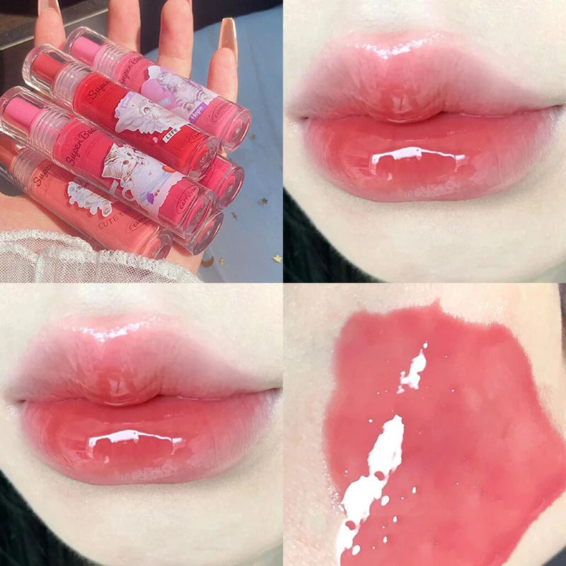 Cappuvini Cat Mirror Lip Glaze – 6 Colors, High Gloss K-Beauty