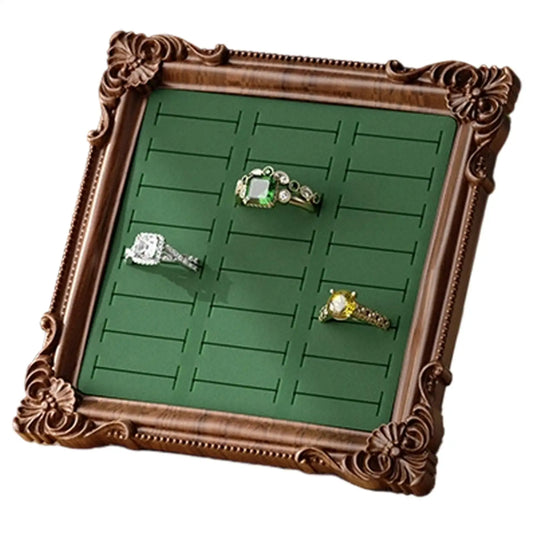 Vintage Ring Holder European Jewelry Organizer Aesthetic Trinket Stand for Bedroom Wedding Vanity Cabinet Counter Showcase Peaceful Pleasures Health and Wellness