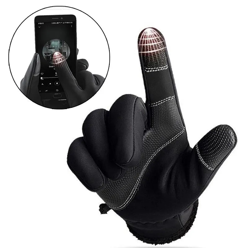 X-TIGER Winter Cycling Gloves – Full Finger, Fleece & Touch Screen