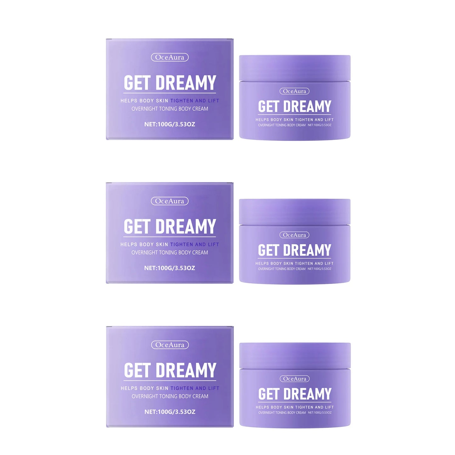 Body Firming & Sculpting Cream – Tighten, Lift & Moisturize Peaceful Pleasures Health and Wellness 3 x 100g Boxed