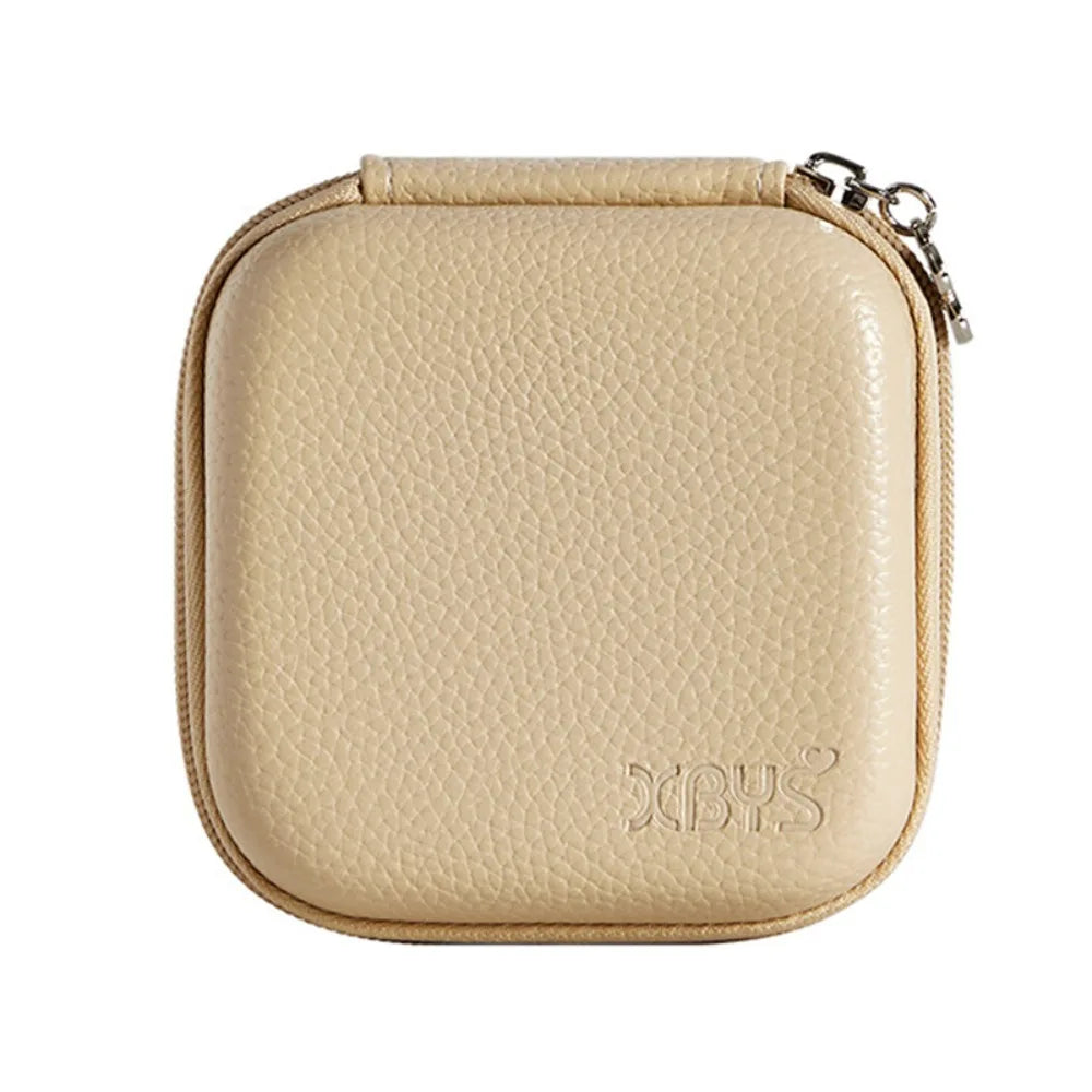 Portable EVA Digital Storage Bag Shockproof Protective Charger Storage Bag Prevent Scratches Wear-resistant Peaceful Pleasures Health and Wellness Khaki