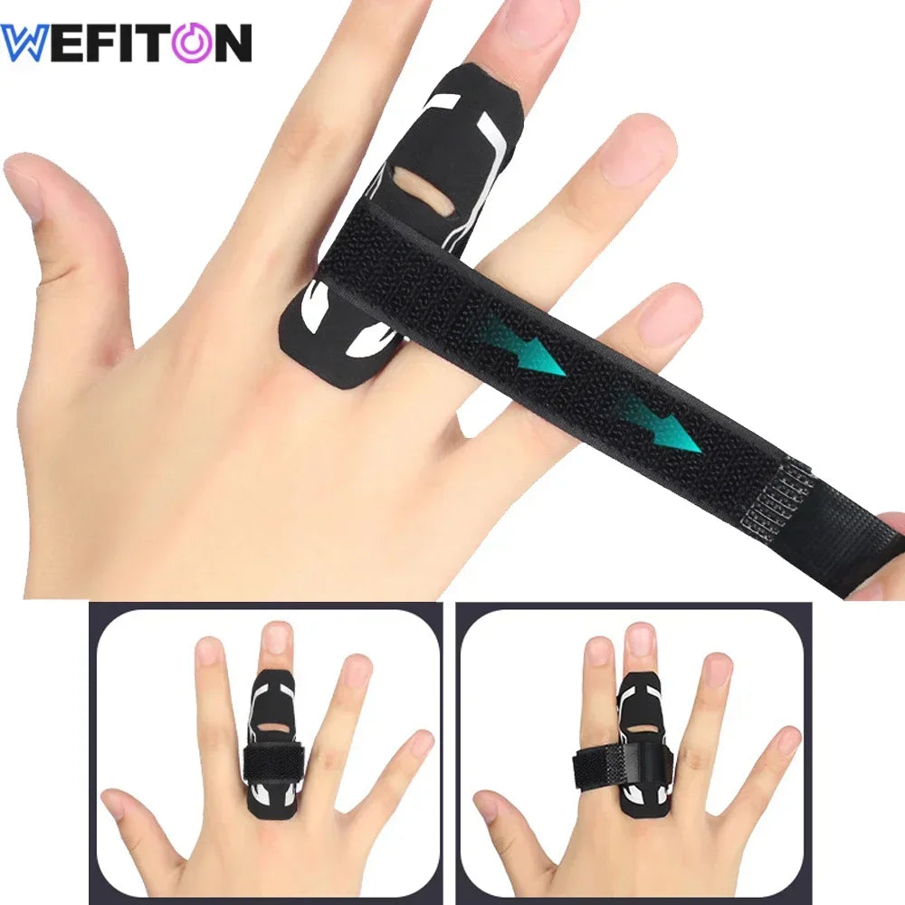 1PCS Finger Sleeves Protectors,Finger Buddy Bands Adjustable Trigger Finger Brace Splint Support for Sport Basketball Baseball Peaceful Pleasures Health and Wellness