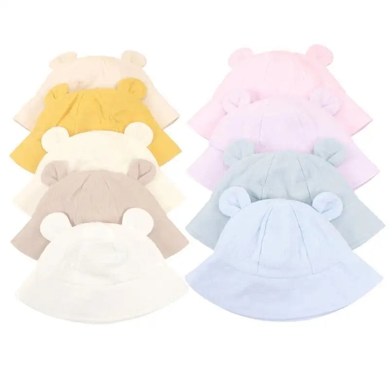 Baby Cotton Bucket Sun Hat | Unisex Infant Toddler 0–3Y