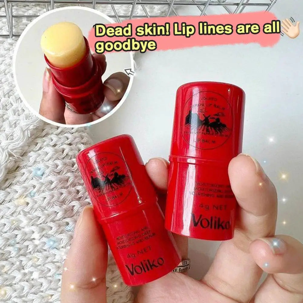Natural Papaya Lip Balm 4g – Long-Lasting Hydrating Lip Moisturizer & Lip Care Peaceful Pleasures Health and Wellness