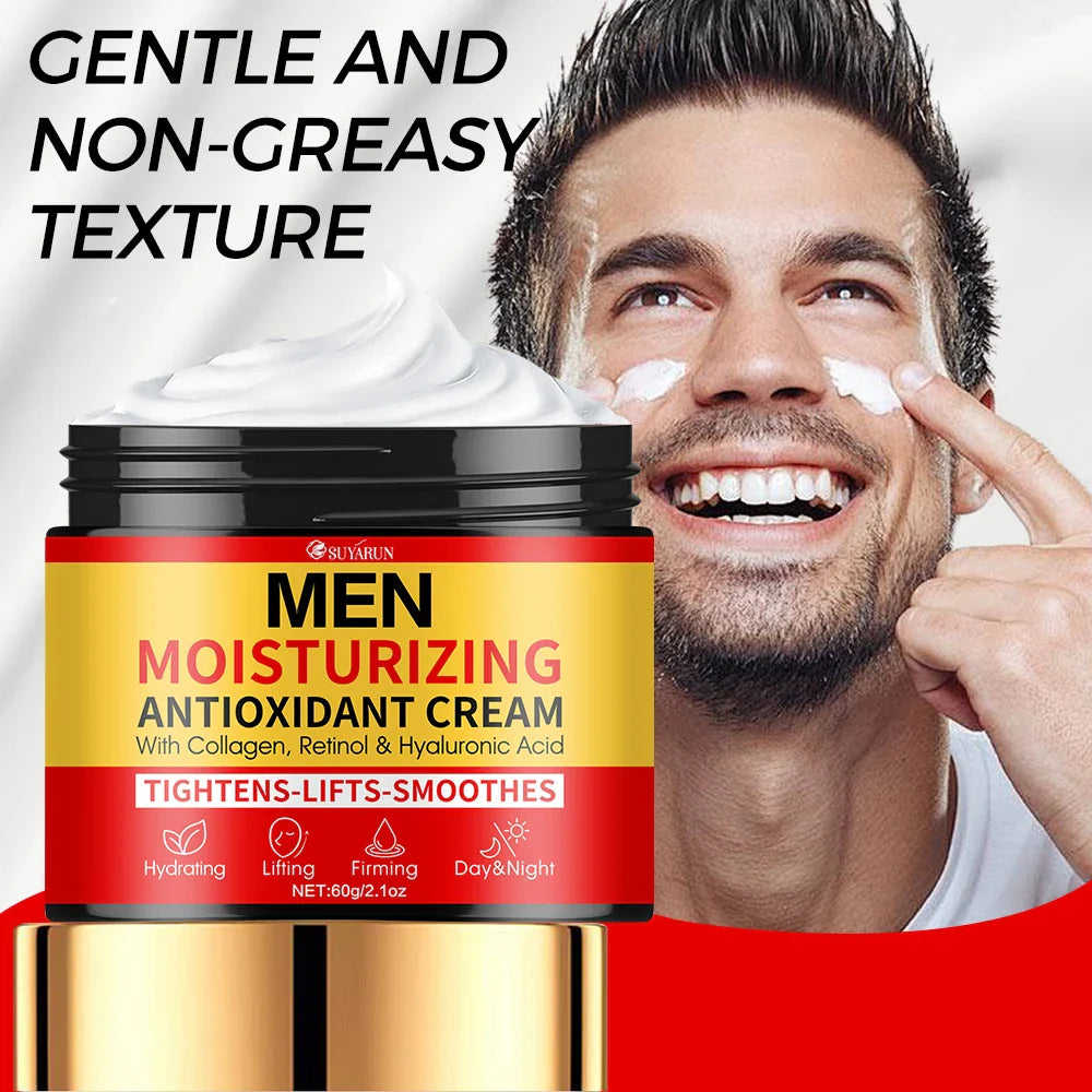 SUYARUN Men's Firming Face Cream – Oil-Free & Hydrating