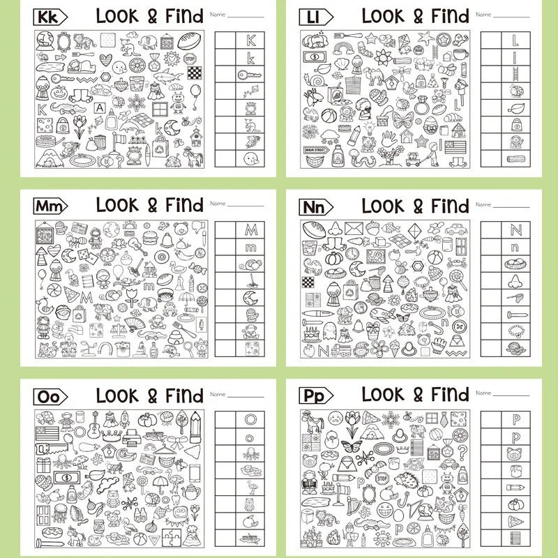 Look Find Activity Book Kids Hidden Objects Focus Attention Practice