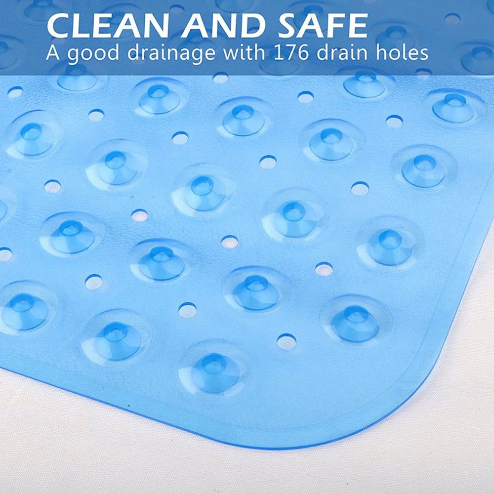Large Non-Slip Bath Mat 100x40cm – PVC Pebble Shower Mat