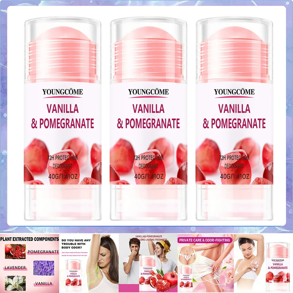 Aluminum-Free Deodorant Stick – Pomegranate & Lemon Verbena 72Hr