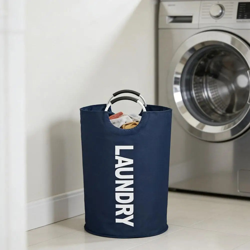 Durable Large Capacity Bag Foldable Oxford Fabric Laundry Hamper Storage Basket With Handles Portable Clothes Shopping Tote Bag Peaceful Pleasures Health and Wellness