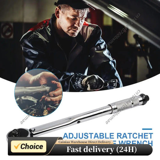 5-60N.m Torque Wrench 3/8 Inch Adjustable Torques Key Square Drive Adjustable Torque Spanner Precise Preset Car Repair Tool Peaceful Pleasures Health and Wellness