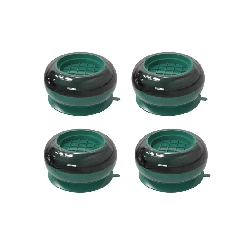 4Pcs Rubber Anti Vibration Feet Pads Slipstop Silent Skid Raiser Mat for Washing Machine Fridge Table Support Dampers Stand Legs Peaceful Pleasures Health and Wellness Green 4pcs