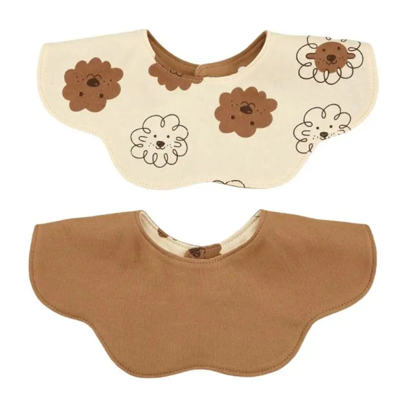 Double-Sided Cotton Baby Bib | 360° Toddler Burp Cloth