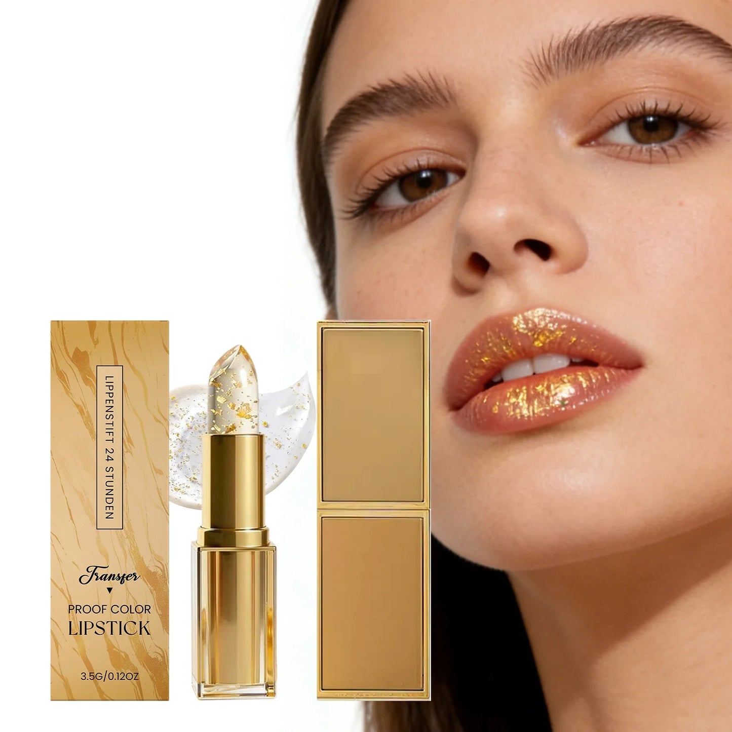 Gold Foil Color Changing Lipstick – Glossy & Moisturizing