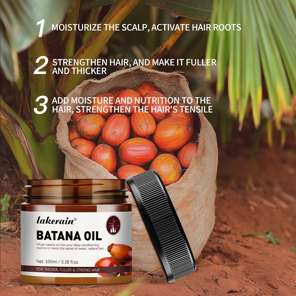 Batana Oil Unrefined Raw for Hair Growth Enhance Efficacy for Thicker Strength Moisturize the scalp Add moisture and nutrition Peaceful Pleasures Health and Wellness