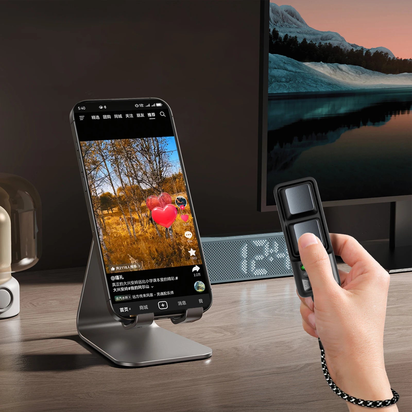 Bluetooth Fingertip Remote – TikTok Scroll, eBook & Camera Peaceful Pleasures Health and Wellness