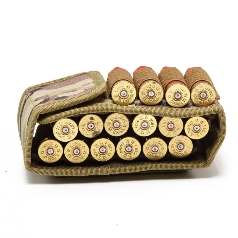 Cartridge Bag Tactical Hunting 16-Round Shotgun Storage Bag Molle Accessory Bag Molle Magazine Pouch Cartridge Holder Gun Peaceful Pleasures Health and Wellness