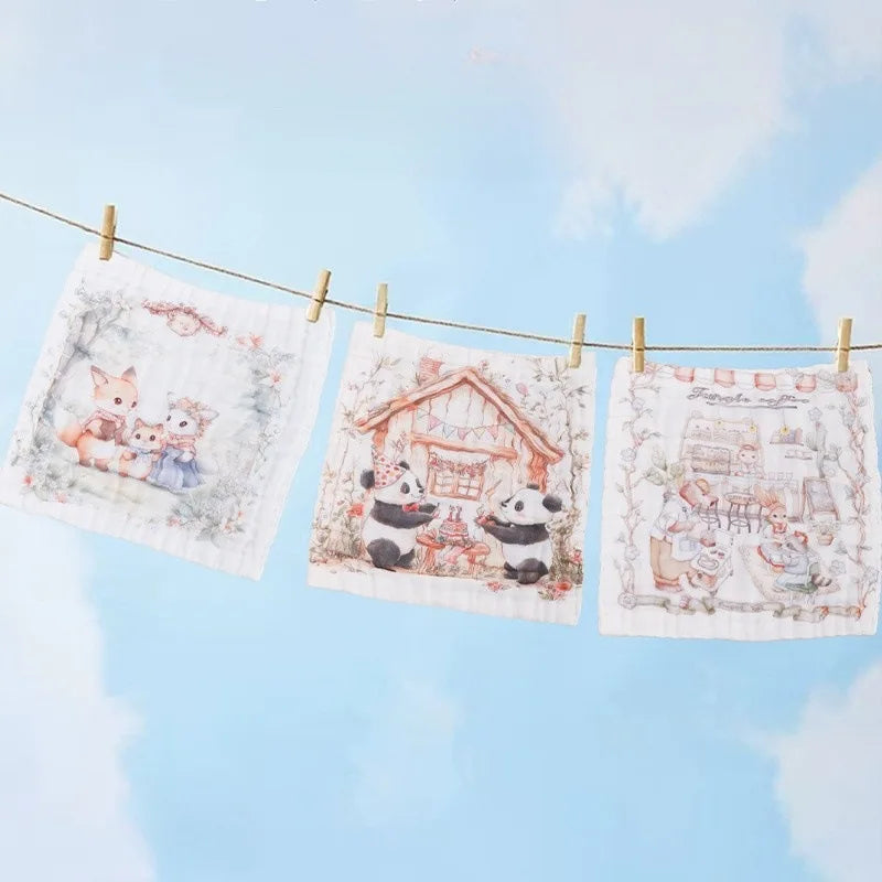 MOONBIFFY Baby Muslin Washcloths | 100% Cotton Gauze Towels