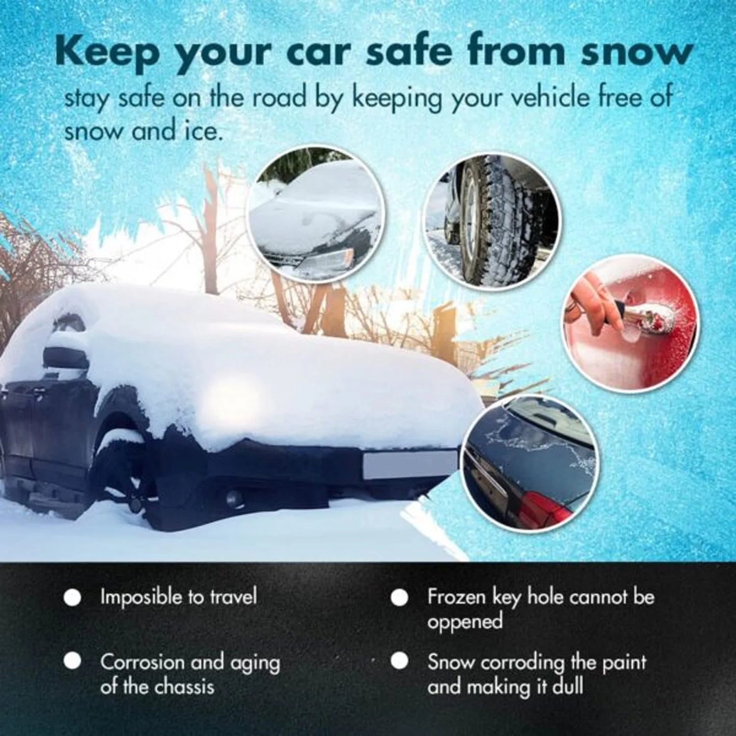 RayHong Car Ice & Snow Melt Spray – Anti-Freeze, 100ml