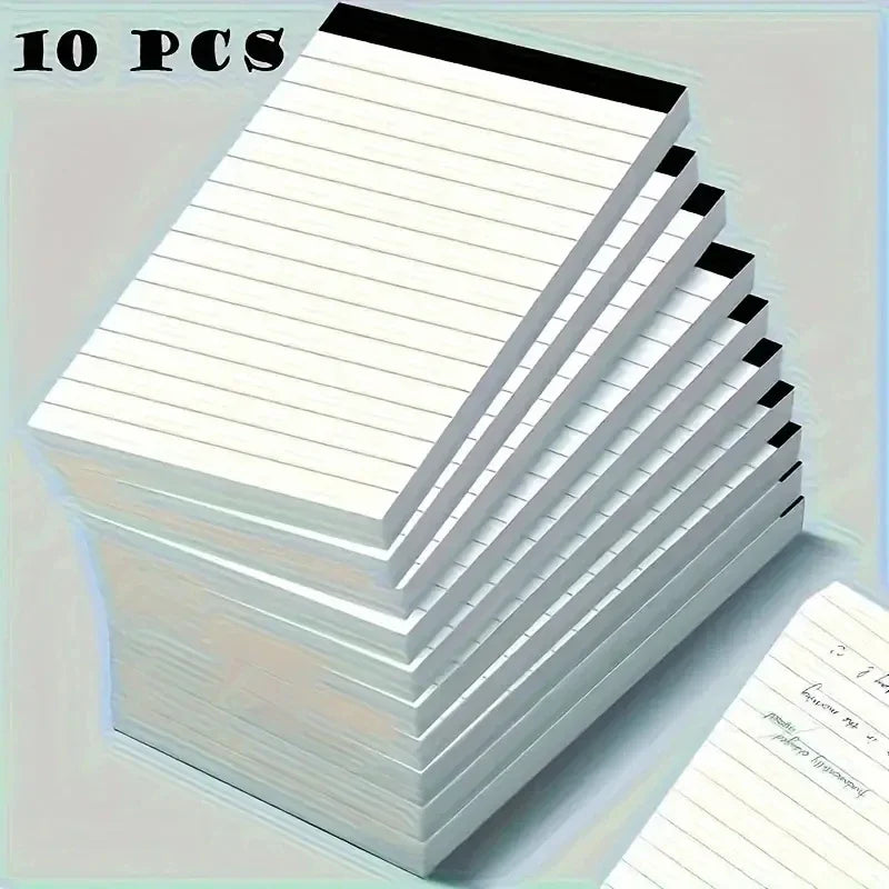 Pocket-sized Lined Notepads Notebooks 10-Pack Notebook 30 Sheets Each