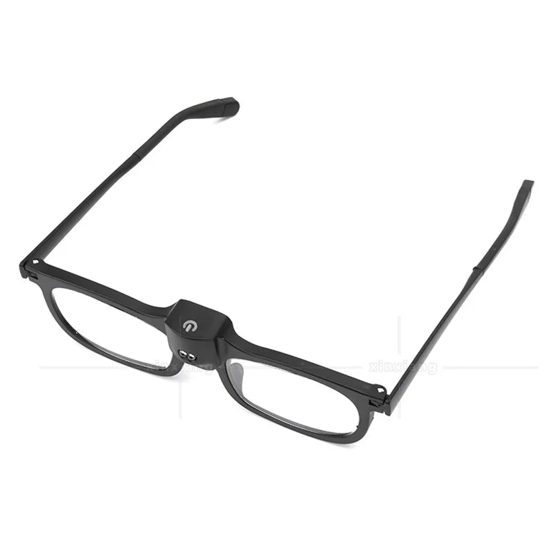 2 Led Lights, Glasses Style Magnifying Glass, Metal Coated Plastic Frame, Elderly Reading Glasses, Reading Glasses Peaceful Pleasures Health and Wellness