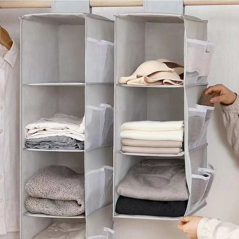 Foldable Hanging Closet Organizer – Clothes, Bags & Shoes