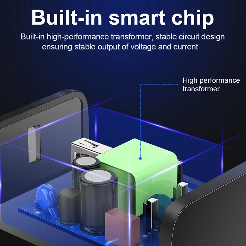 18W 3 Ports USB Charger Quick Charge 3.0 Charger Adapter EU US Plug for iPhone Samsung Xiaomi Huawei Multi Port Phone Charger Peaceful Pleasures Health and Wellness