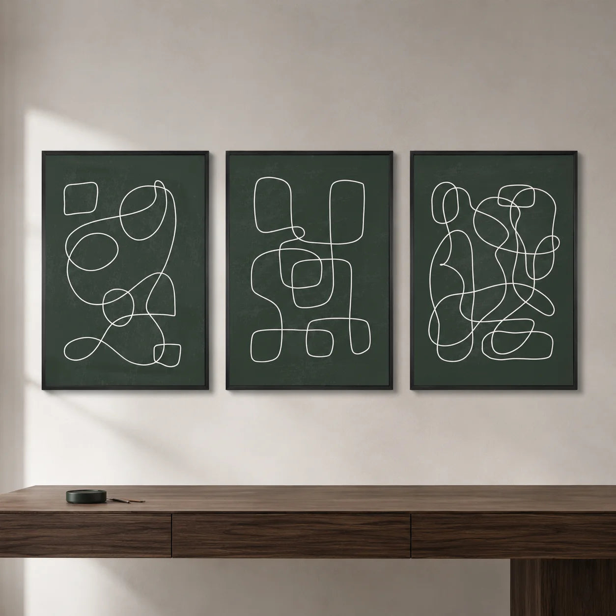 Abstract Minimalist Line Canvas Wall Art | Modern Poster Print Canvas Wall Art Print Peaceful Pleasures Health and Wellness