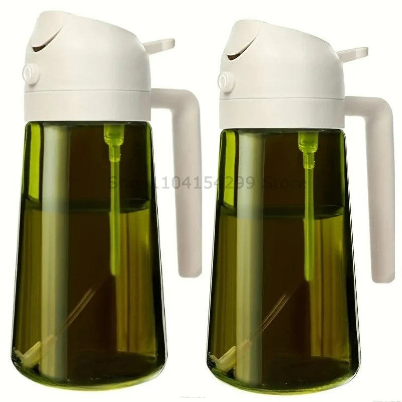 2-in-1 Oil Sprayer & Dispenser Bottle 470ml | Air Fryer BBQ