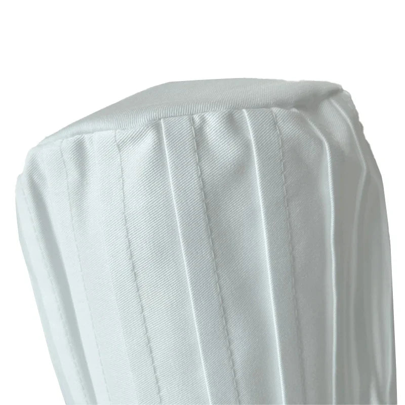 White Cotton Chef Hat – Adjustable Kitchen Cooking Cap