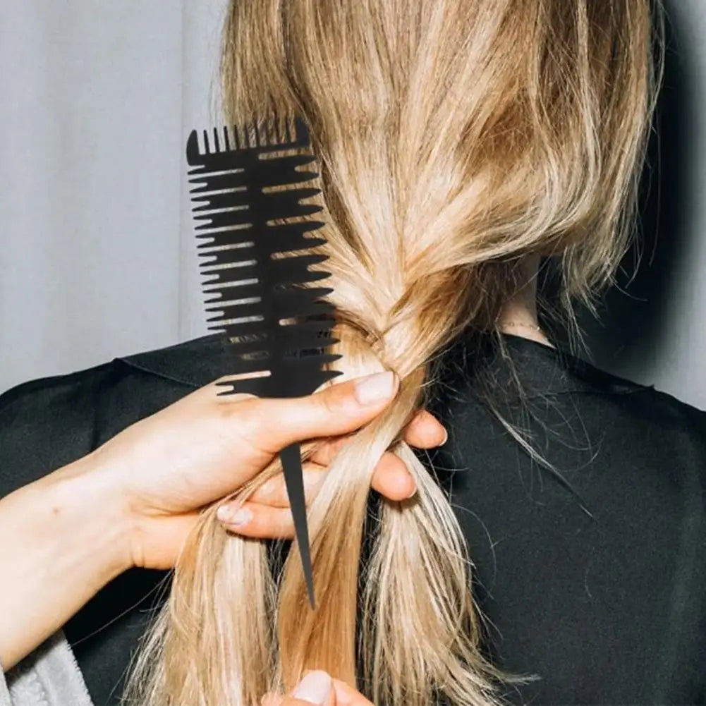 Professional Hair Dyeing Comb Weaving Hair Brush Sectioning Highlight Comb Barber Hairdressing Combs Salon Hair Styling Tools Peaceful Pleasures Health and Wellness