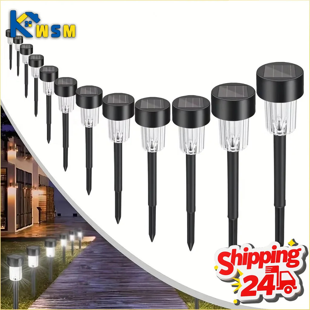 Solar Stainless Steel Pathway Lights | Waterproof Garden Stake