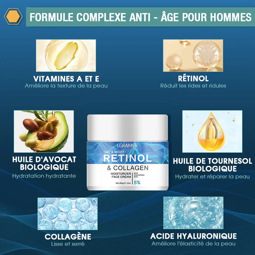 REAROYA Retinol Firming Face & Neck Cream – Day & Night Moisturizer