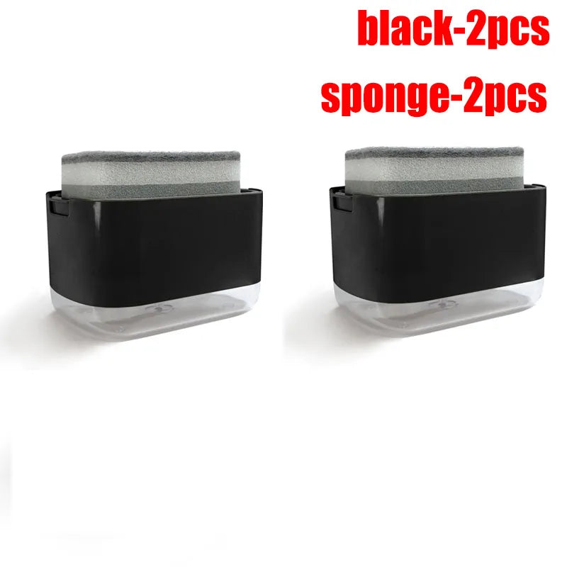 2-in-1 Dish Soap Dispenser & Sponge Holder – 300ml