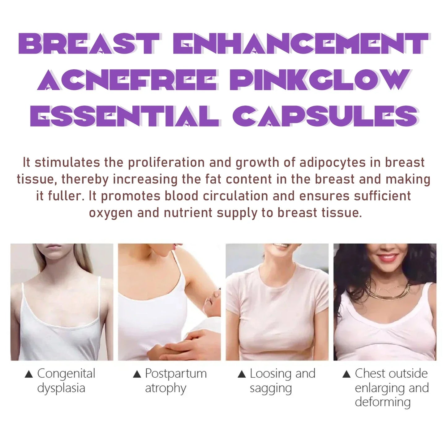 Breast Enhancement Oil Serum Breast Firming Tightening Massage 30PCS/Box Peaceful Pleasures Health and Wellness