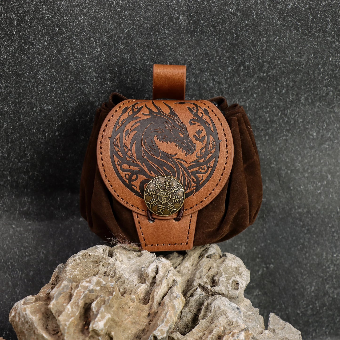 Medieval Viking Money Pouch Bag Cosplay Hangable Belt Waist Unisex