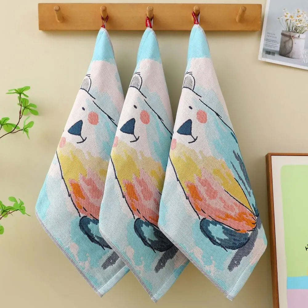 New 34x40cm Large Hand Towel Quick Dry 4 Layer Cotton Gauze Kitchen Towel Decorative Pure Cotton Dish Cloth Home Restaurant Peaceful Pleasures Health and Wellness