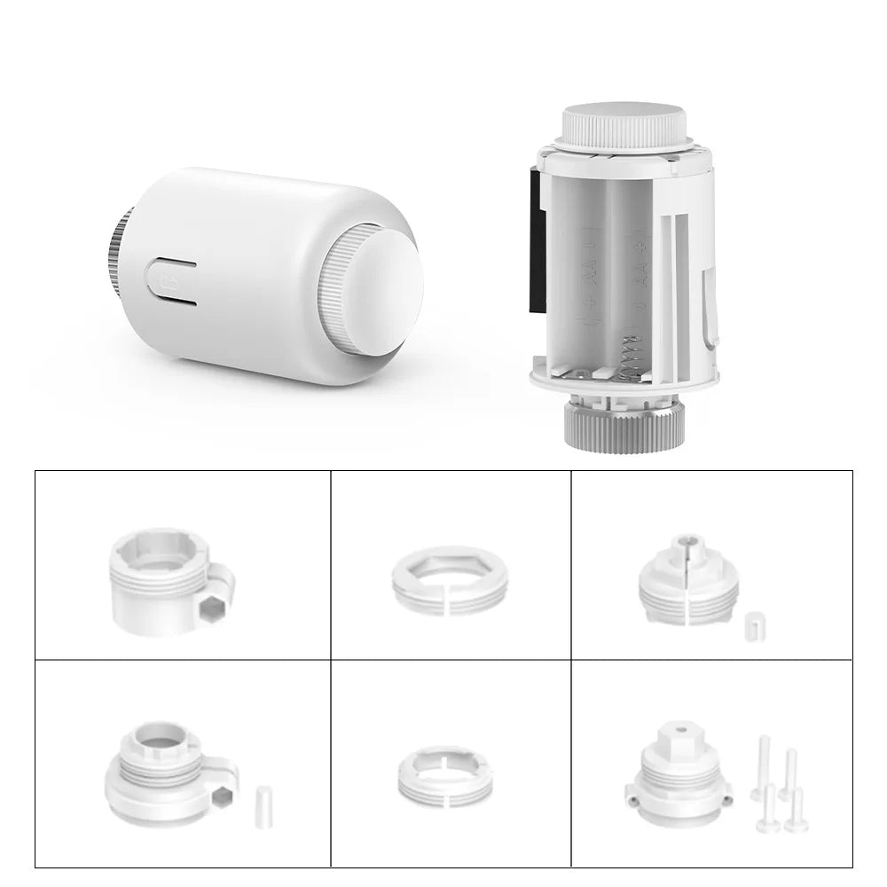 Tuya ZigBee Smart Thermostat Radiator Actuator Smart TRV Thermostatic Valve Temperature Controller Support Alexa Google Home Peaceful Pleasures Health and Wellness