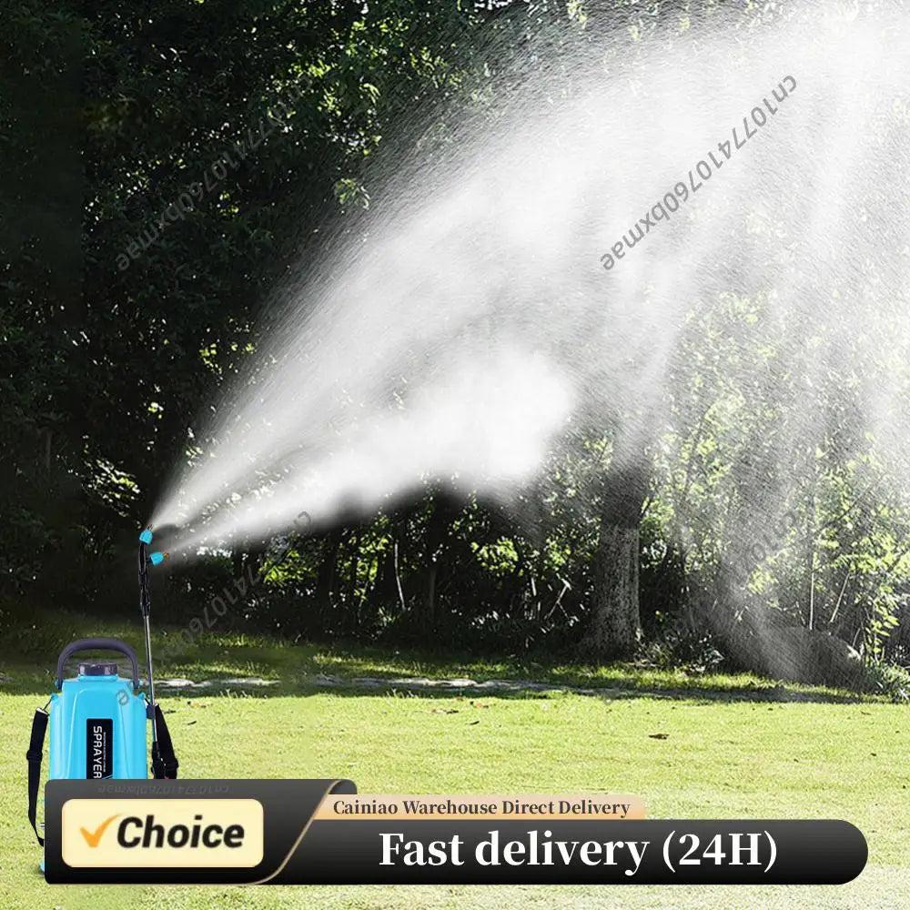 5L Electric Backpack Sprayer 12V High Pressure Automatic Watering Wand with Detachable Lithium Battery for Garden Agriculture Peaceful Pleasures Health and Wellness
